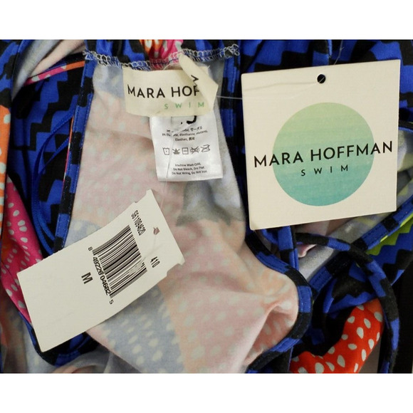 Mara Hoffman Womens Swim Cover Up Starbasket Mini Dress Multicolor Size Medium - Picture 5 of 6